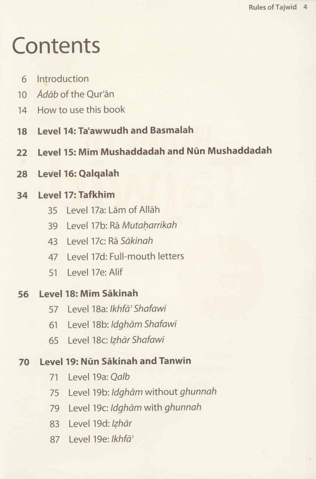 Rules of Tajwid – Learn to Read Series | Tajwīd Fundamentals for Qur’an Recitation (Softcover, 113 Pages)