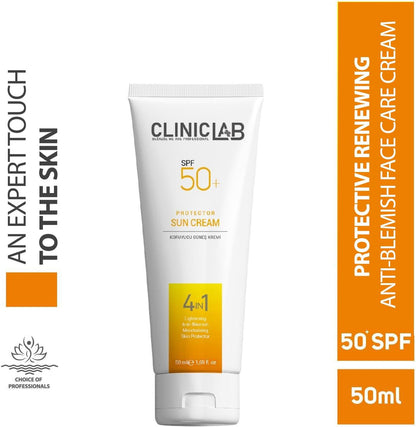ClinicLab 50 SPF Protector Sun Cream 50ml – High Protection Sunscreen for Face & Body