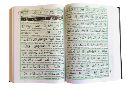 Easy Quran Word for Word English Translation 18x24cm – Arabic Text Holy Quran Hardcover by Taj Company