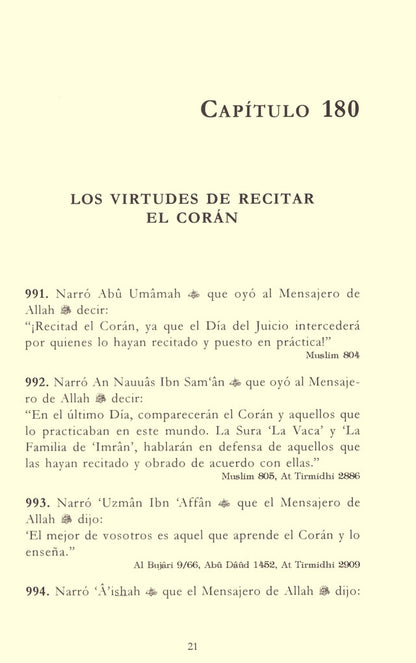 Spanish: El Edén de los Virtuosos – Riyad-us-Saliheen (2 Volume Set) – Authentic Hadith Collection
