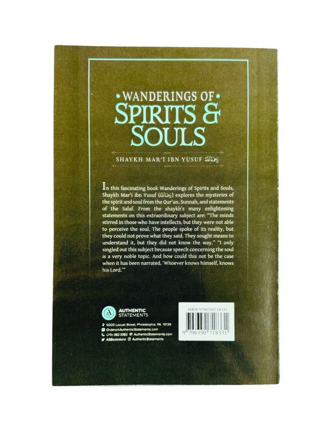 Wanderings of Spirits and Souls – English Softcover Edition.
