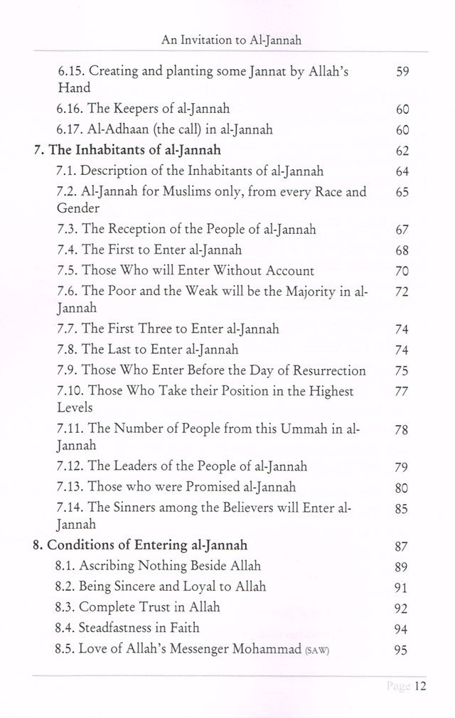 An Invitation to Al Jannah – Islamic Guide to Paradise & Attaining Jannah | Dr Abdul Karim Awad (Message Of Islam, Softcover, ~217 Pages)