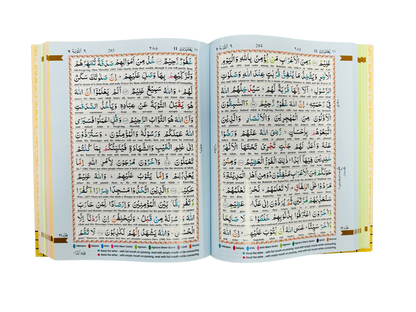 Holy Quran Colour Coded with Arabic Text & English Translation – 13-Line Tajweed Edition