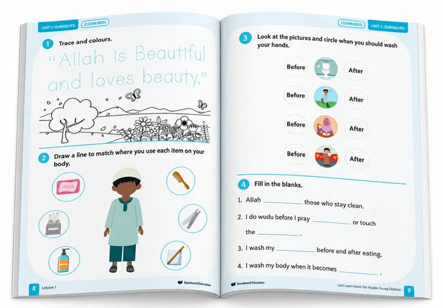 Hanafi Fiqh & Ubudiyyah Level 1 | Islamic Worship Book for Children Ages 5+ | Quranic Tarbiyah