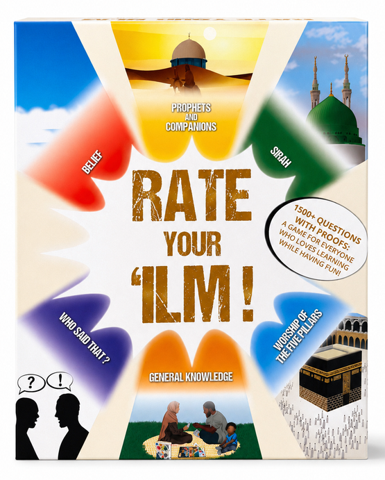 Rate Your Ilm: Prophets and Companions | Interactive Islamic Quiz Book for Kids
