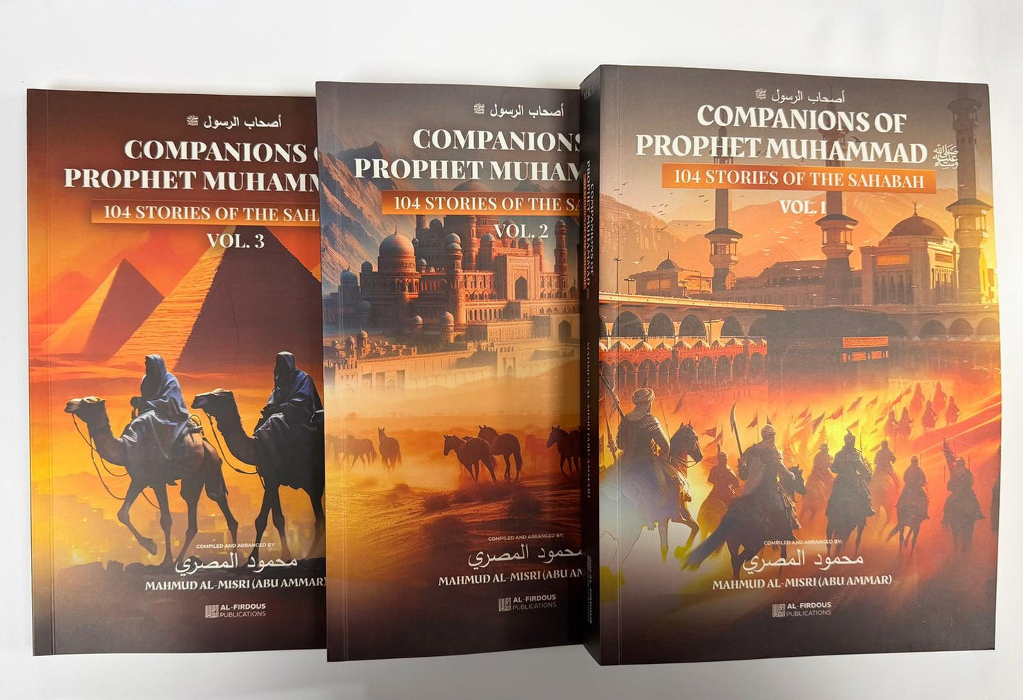 Companions of Prophet Muhammad (PBUH) | 104 Stories of the Sahabah – 3 Volume Set | Islamic History Books