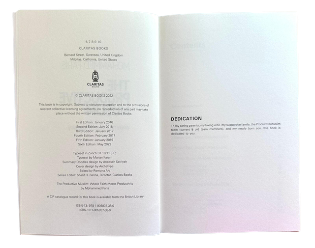 Islamic Productivity Books – The Barakah Effect & The Productive Muslim by Mohammed Faris