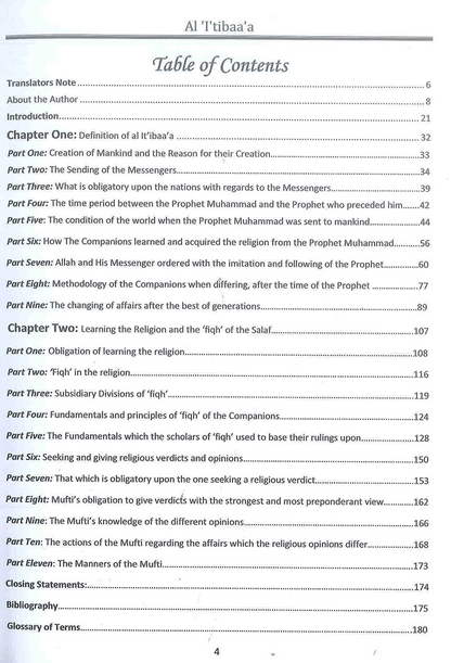 Al-I'Tibaa'A and the Principles of Fiqh of the Salaf by Shaykh Wasiullah Muhammad Abbaas-islamicbrands