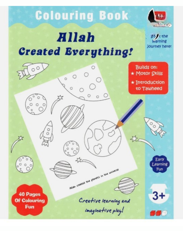 Allah Created Everything Colouring Book by Fehmida Ibrahim Shah – Islamic Colouring Book for Kids_islamicbrands