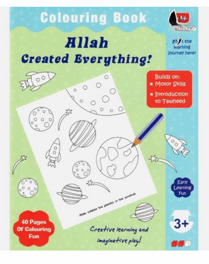 Allah Created Everything Colouring Book by Fehmida Ibrahim Shah – Islamic Colouring Book for Kids_islamicbrands