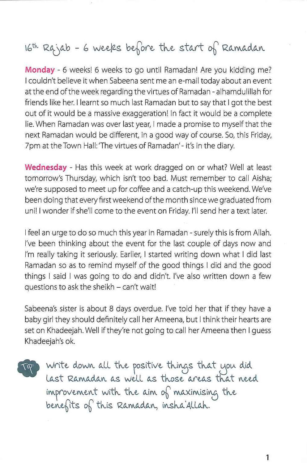Ameena’s Ramadan Diary Book by Sara Kabil | Ramadan Journal & Fasting Guide-islamicbrands.org