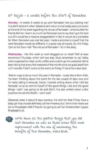 Ameena’s Ramadan Diary Book by Sara Kabil | Ramadan Journal & Fasting Guide-islamicbrands.org