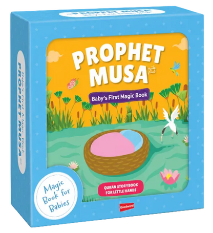 Baby's First Magic Set – Prophet Yunus & Musa Islamic Waterproof Bath Books for Babies
