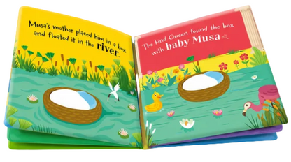 Baby's First Magic Set – Prophet Yunus & Musa Islamic Waterproof Bath Books for Babies