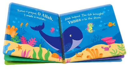 Baby's First Magic Set – Prophet Yunus & Musa Islamic Waterproof Bath Books for Babies
