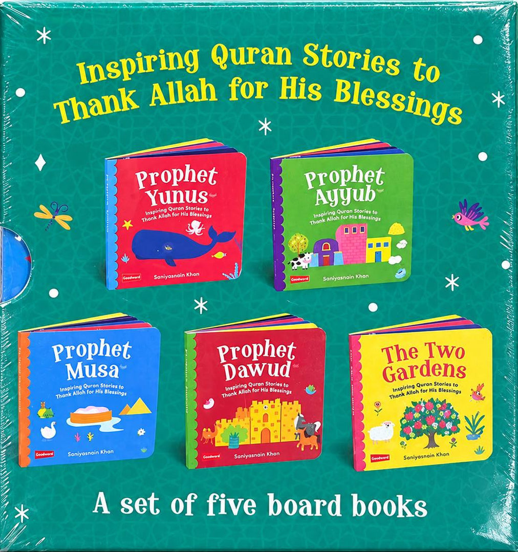 Baby’s First Quran Stories | 5 Islamic Children’s Board Books | Toddler Learning-islamicbrands