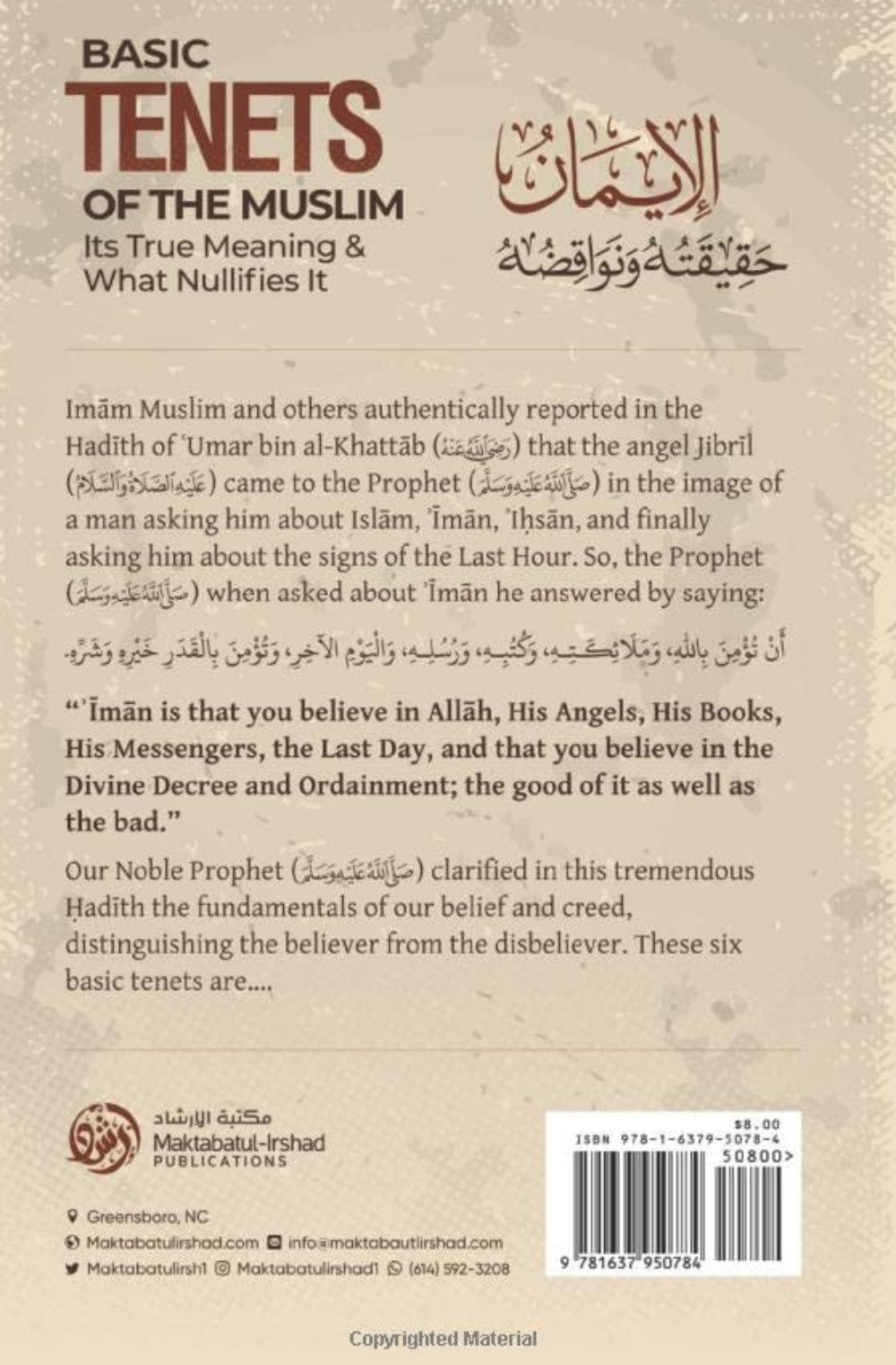 Basic Tenets Of The Muslim – True Meaning & What Nullifies It (Paperback) | Maktabatul-Irshād
www.islamicbrands.org