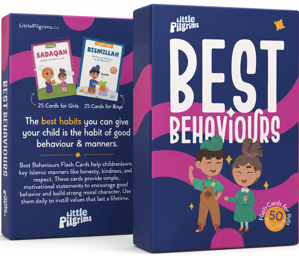 Best Behaviours Cards (Habits and Manners) | Islamic Flash Cards for Kid-islamicbrands.org
