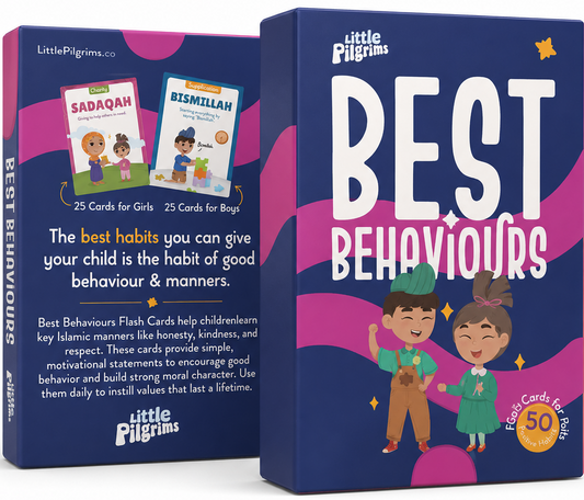 Best Behaviours Cards (Habits and Manners) | Islamic Flash Cards for Kid-islamicbrands.org