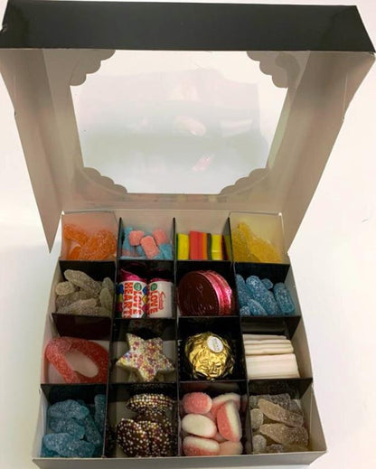 Black Sweets Box – 16 Pick & Mix Halal Jelly Selection | Halal Gift Hamper & Islamic Candy Box