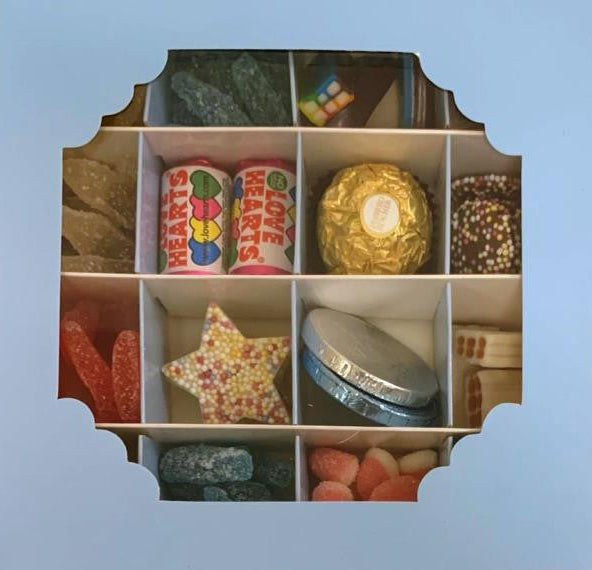 Blue Sweets Box – 16 Pick & Mix Halal Jelly Selection | Halal Gift Hamper & Islamic Candy Box