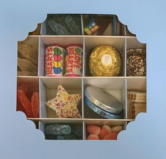 Blue Sweets Box – 16 Pick & Mix Halal Jelly Selection | Halal Gift Hamper & Islamic Candy Box