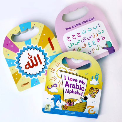 I Love My Arabic Alphabet Pictures Without Eyes | Arabic Learning Board Book for Kids