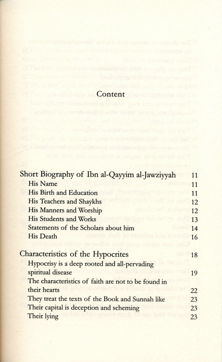 Characteristics of the Hypocrites | Imam Ibn Qayyim al-Jawziyyah