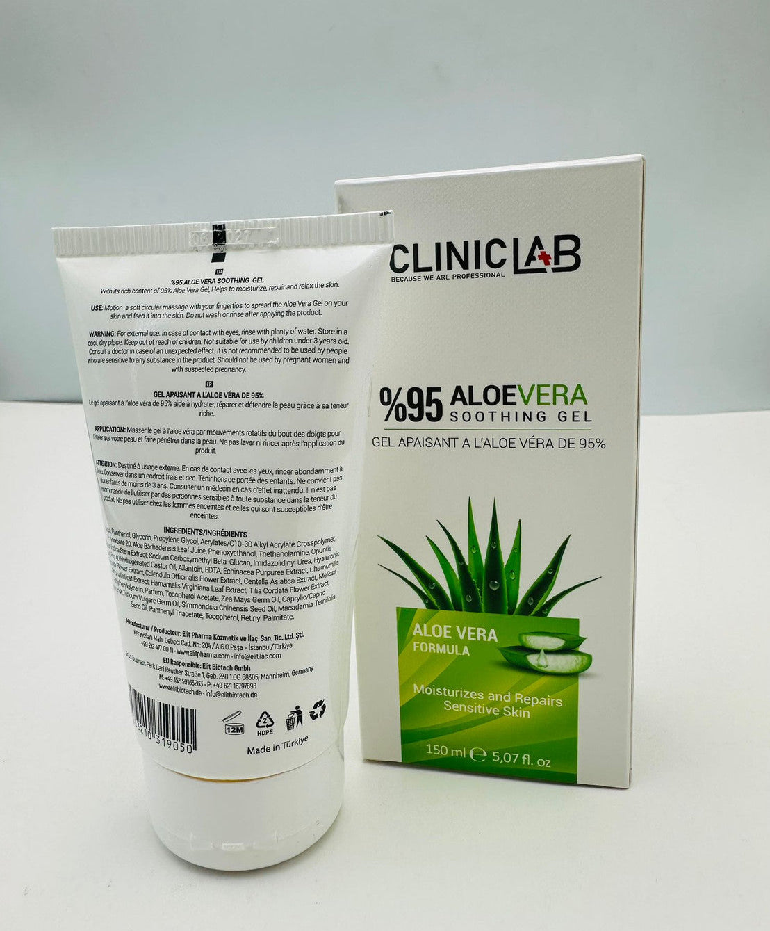 ClinicLab Aloe Vera 95% Soothing Gel 150ml – Hydrating & Refreshing Skin Gel 4