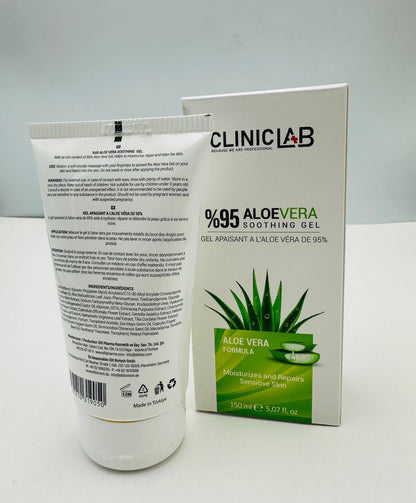 ClinicLab Aloe Vera 95% Soothing Gel 150ml – Hydrating & Refreshing Skin Gel 4