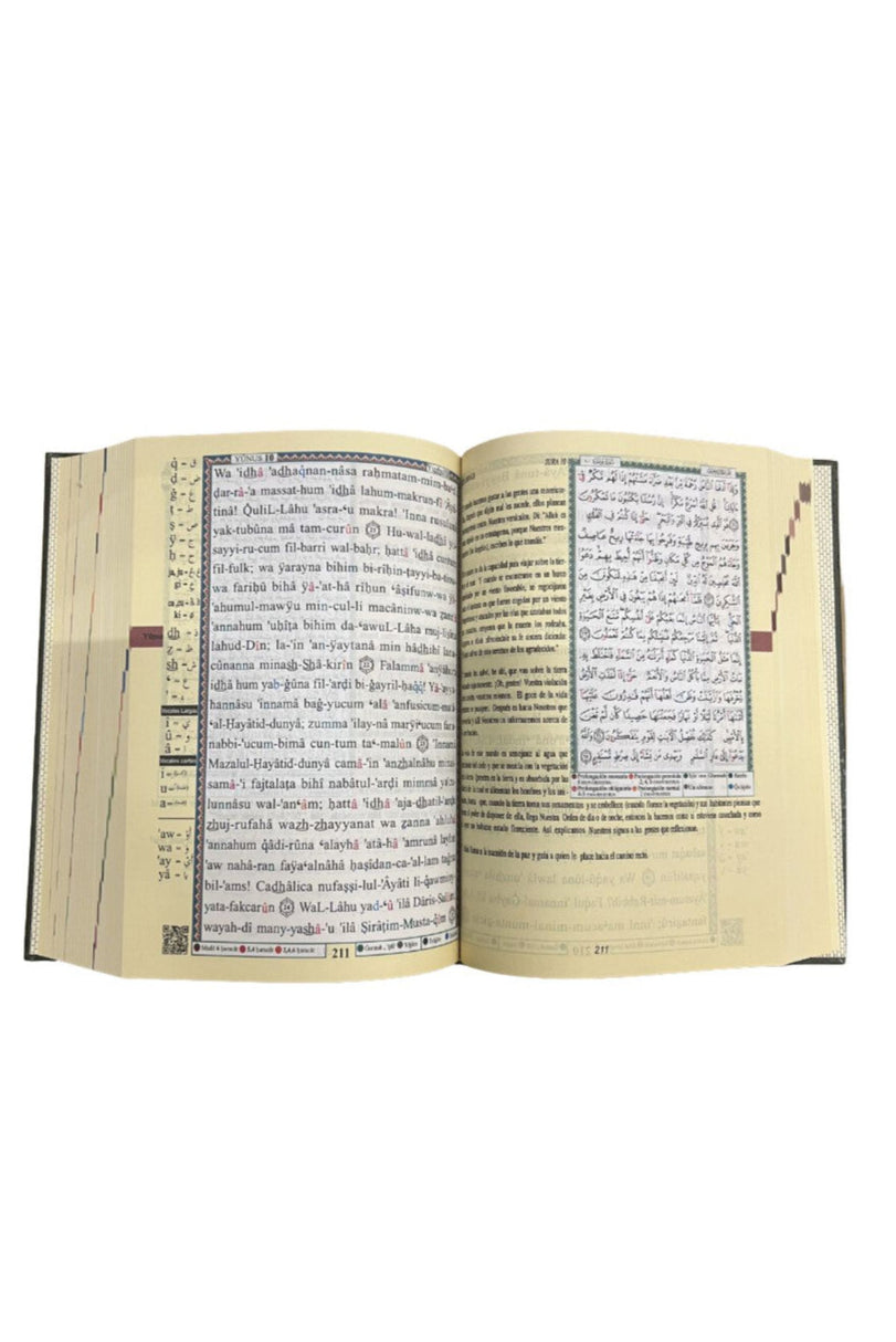 Corán Tajweed con Transcripción y Traducción al Español