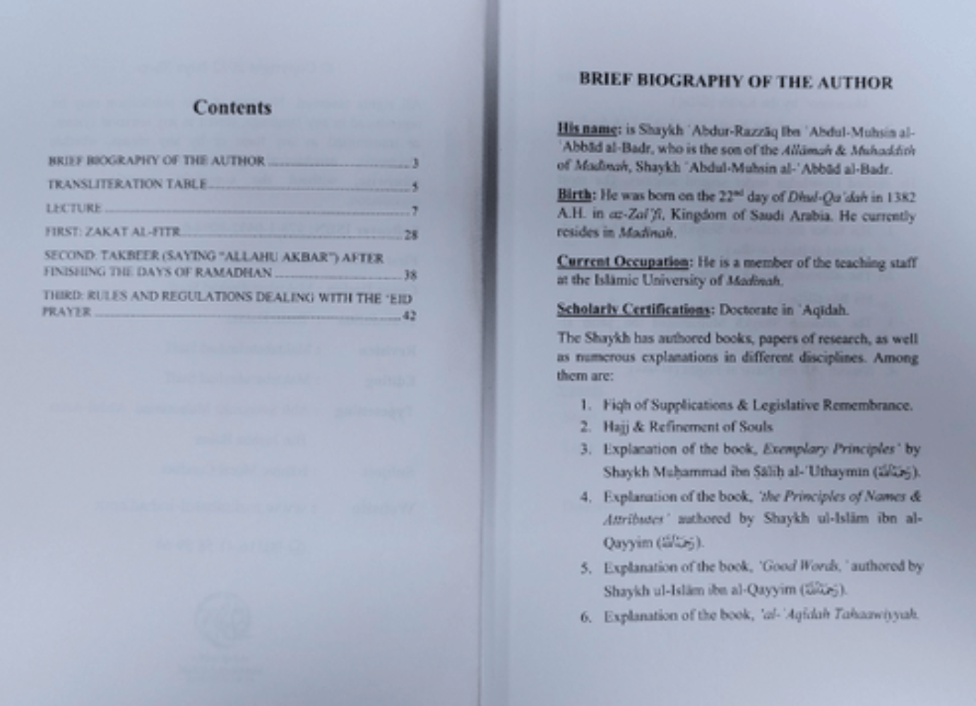 Directives & Rulings on Finishing the Month of Ramadhan by Shaykh Abdur-Razzaq Al-Badr | Ramadan & Eid Guidelines-Islamicbrands.org