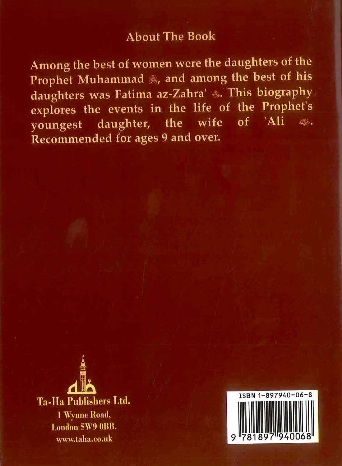 Fatima Az-Zahra Book by Ahmad Thomson | Biography of Daughter of Prophet Muhammad