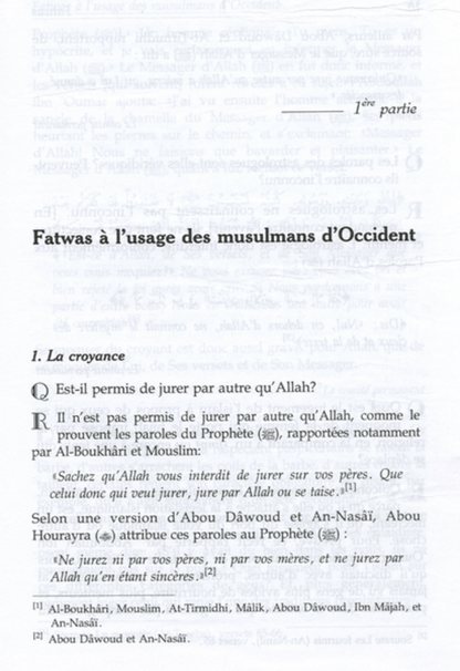 Fatwas of the Great Scholars: Fatwas des Grands Savants à l’Usage des Musulmans d’Occident – Islamic  Guide for Muslims in the West (French)  www.islamicbrands.org
