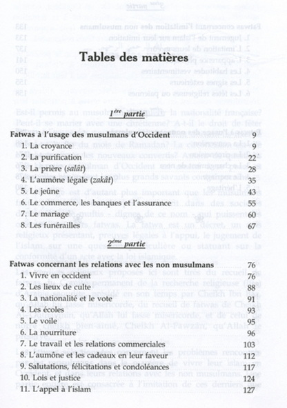 Fatwas of the Great Scholars: Fatwas des Grands Savants à l’Usage des Musulmans d’Occident – Islamic  Guide for Muslims in the West (French)  www.islamicbrands.org