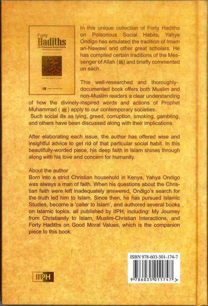 Forty Hadiths on Poisonous Social Habits