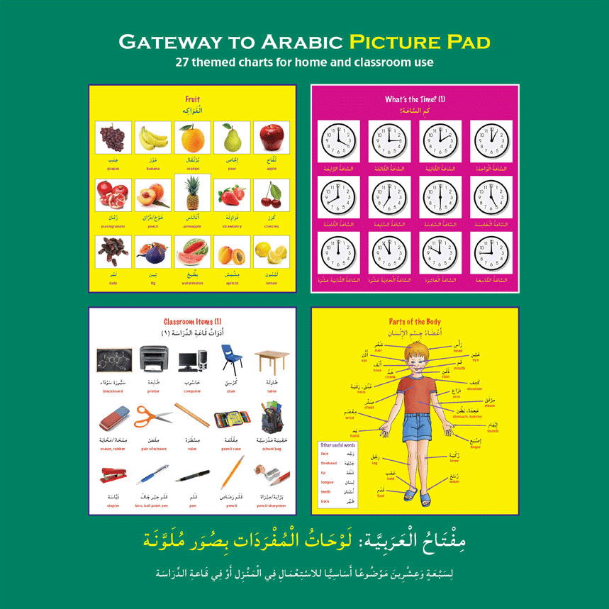 Gateway to Arabic Picture Pad – Visual Arabic Vocabulary Learning Pad ...