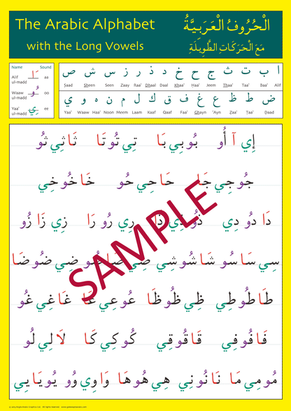 Gateway to Arabic Poster Pack 2 – Visual Arabic Learning Posters for Kids & Beginners 6