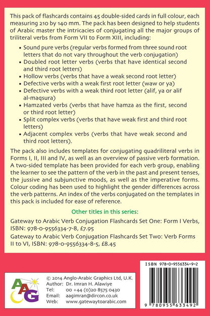 Gateway to Arabic Verb Conjugation Flashcards – Set Three | Learn Arabic Verbs Step by Step 5