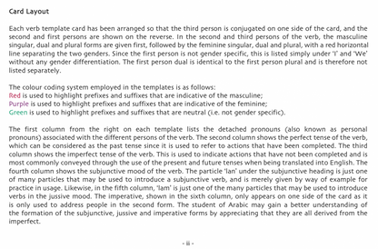 Gateway to Arabic Verb Conjugation Flashcards – Set Two | Learn Arabic Verbs with Practice Cards 2