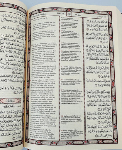 Holy Quran with Translation & Roman Script Transliteration – Arabic & English Guide 4