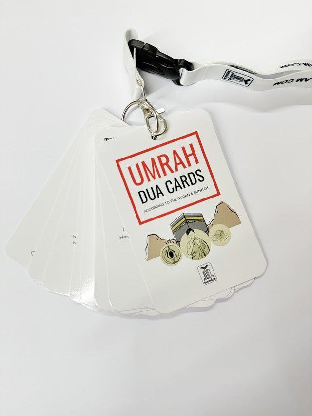 Umrah Dua Cards with QR Code – Step-by-Step Umrah Guide (Quran & Sunnah)