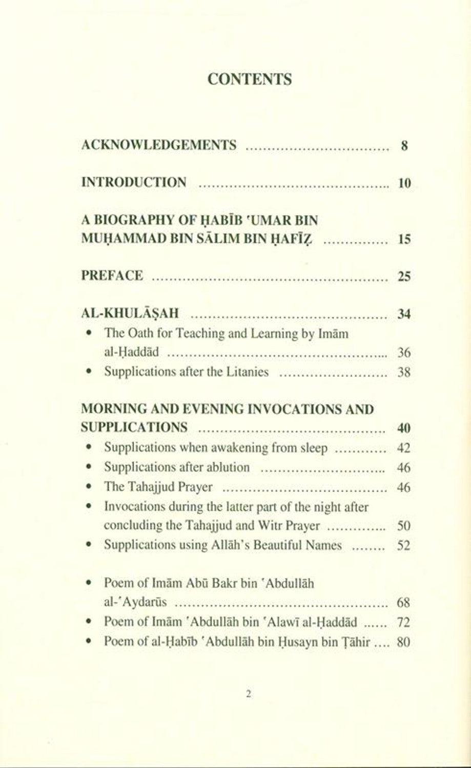 The Khulasa: The Cream of Remembrance | Habib Umar bin Hafiz