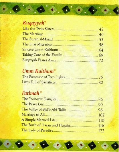 The Daughters of Prophet Muhammad by Saniyasnain Khan — Islamic Children’s Book