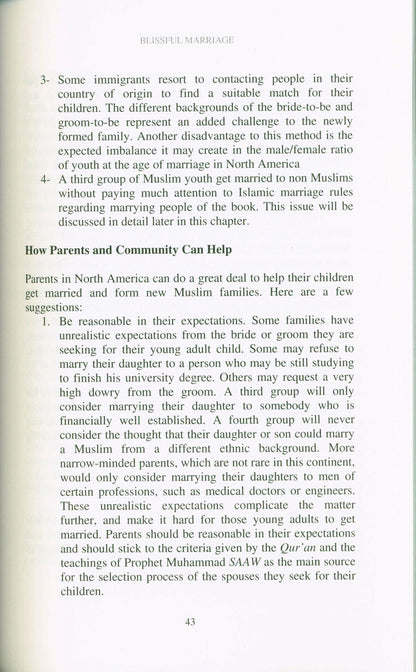 Blissful Marriage: A Practical Islamic Guide | Islamic Marriage Book