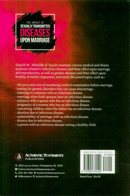 The Impact of Sexually Transmitted Diseases Upon Marriage – Paperback Edition.