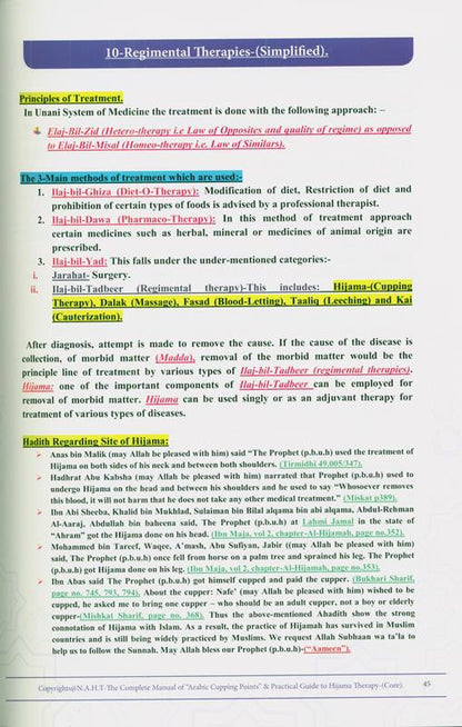 Hijama Therapy: A Complete Manual of “The Arabic Cupping Points” and Practical Guide to Hijama Therapy