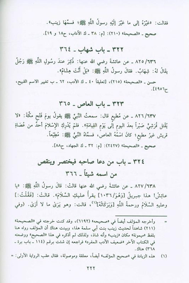 Sahih Al‑Adab Al‑Mufrad  — Hadith on Islamic Manners by Imam al‑Bukhari (Arabic Only)