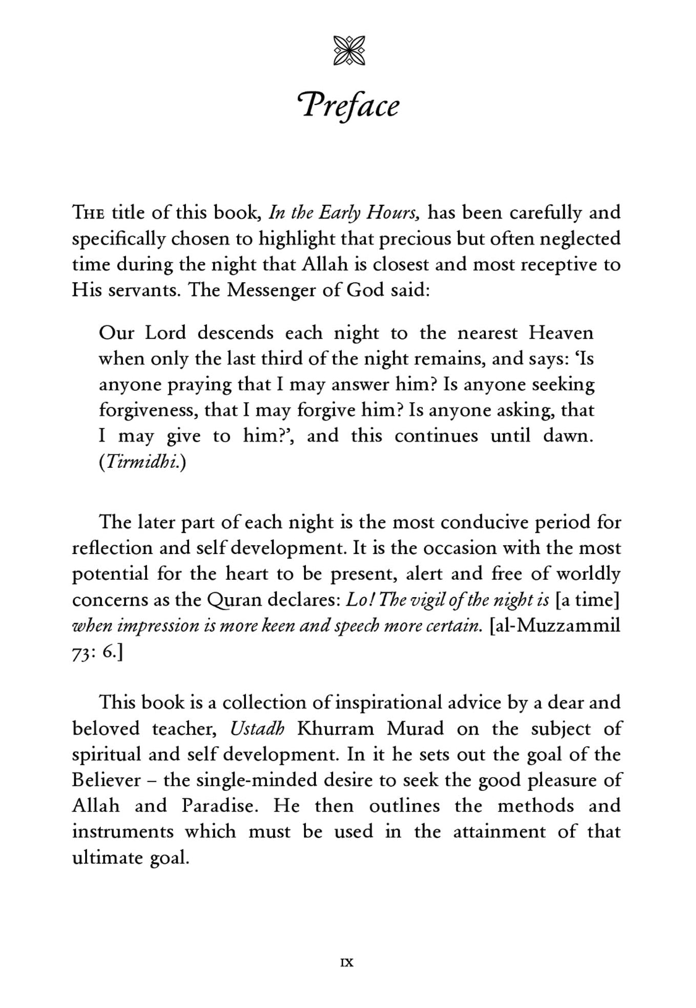 In the Early Hours | Reflections on Islamic Spiritual Growth and Personal Development in Islam-www.islamicbrands.org