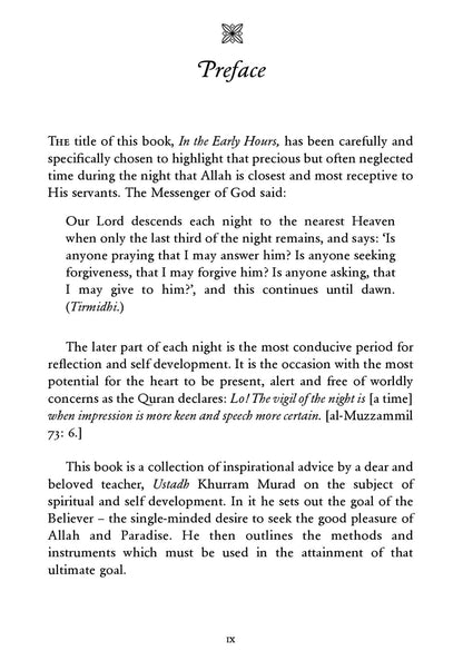 In the Early Hours | Reflections on Islamic Spiritual Growth and Personal Development in Islam-www.islamicbrands.org